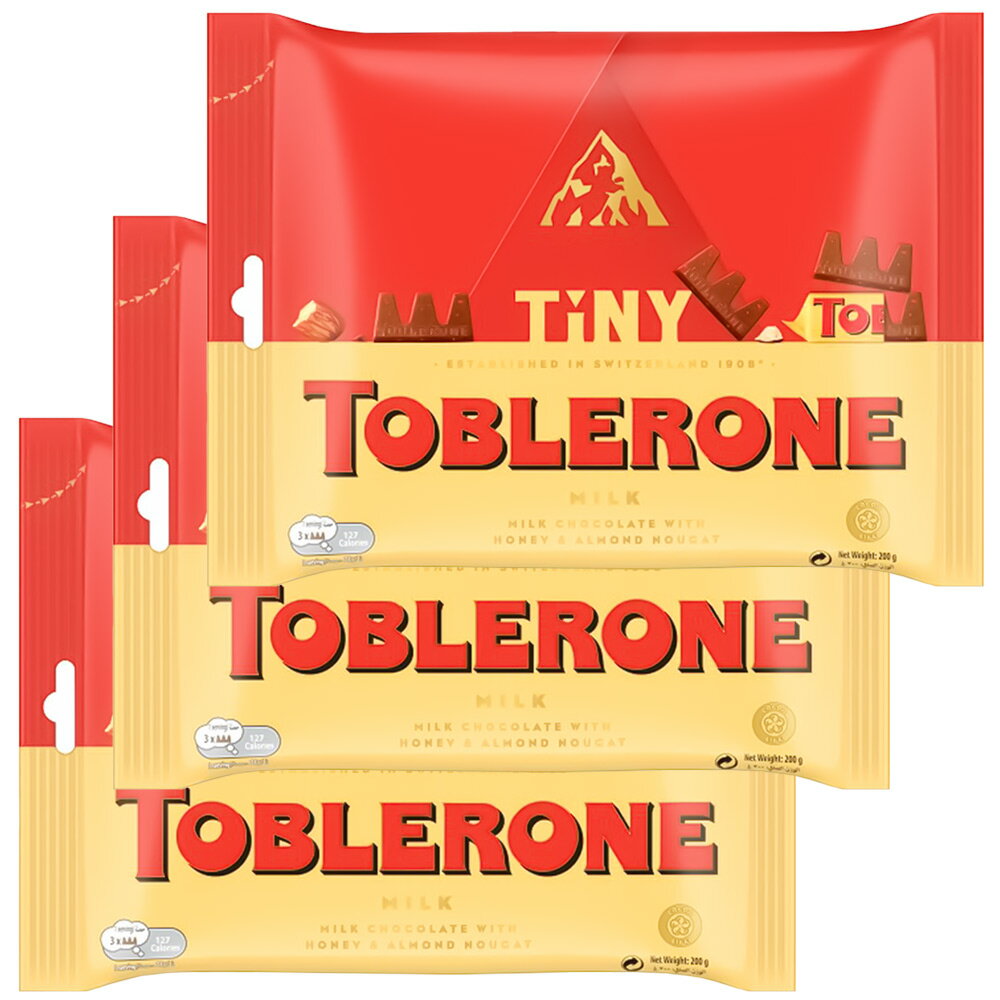 トブラローネ タイニー・ミルクバック 200g 3袋セット スイスチョコレート 送料込み 輸入チョコレート