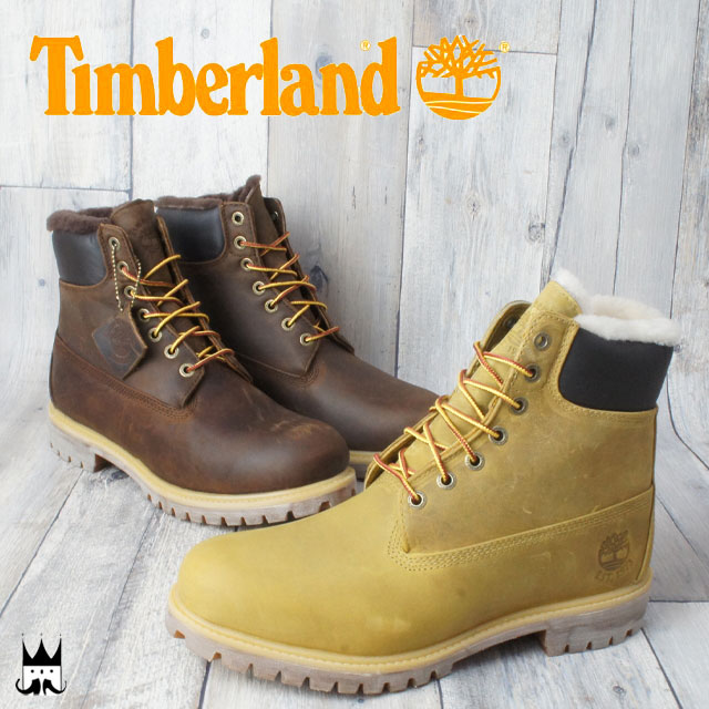 【あす楽】【送料無料】Timberland ティンバーランド 6インチ ファーラインド LT メンズ ブーツ TB09664B・TB0A1157 6 IN FUR LINED LT ショート丈 カジュアルシューズ ファー付き 防寒 2色 ブラウン ウィート evid |5