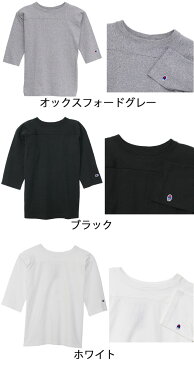 【送料無料】 チャンピオン Champion メンズ Tシャツ アパレル C5-U403 T1011 ティーテンイレブン フットボールTシャツ コットン100% 3/4スリーブ 7分袖 カジュアル 無地 半袖 丸首 MADE IN USA evid