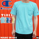\5%クーポン有 7/15限定/チャンピオン Champion メンズ Tシャツ C5-M304 T1011 ティーテンイレブン ポケット付き 18SS MAD...