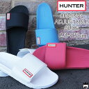 ＼ポイント5倍 5/6迄／ハンター HUNTER レディース シャワーサンダル WFD4017EVA ORIGINAL ADJUSTABLE SLIDE コンフォートサンダル シャワサン スライド ブラック ホワイト ピオニー ブルー 送料無料 evid