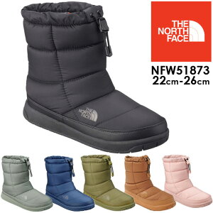 【あす楽】【送料無料】ザ・ノースフェイス THE NORTH FACE レディース スノーブーツ 大雪 NFW51873 防水 ショートブーツ ウィンターブーツ W ヌプシブーティー ウォータープルーフ VI evid8 |6