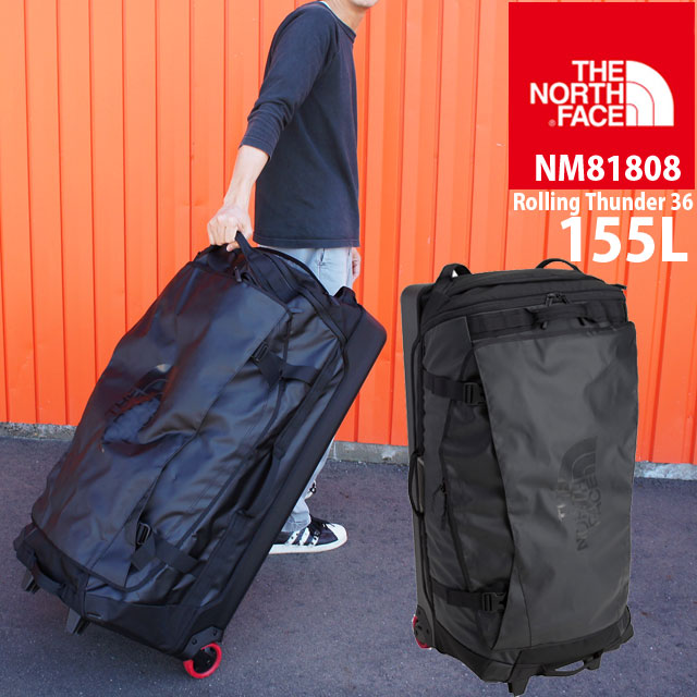 【送料無料】ザ・ノースフェイス THE NORTH FACE NM81808 メンズ レディース バッグ 155L ローリングサンダー36インチ キャリーバッグ キャリーバック ブラック トラベル 大型 遠征 旅行 出張 evid |6