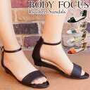 \ポイント10倍 7/11 1:59まで/ボディフォーカス BODY FOCUS ローヒール サンダル レディース BD4029 アンクルストラップ サンダル ...