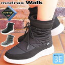 【送料無料】マドラスウォーク madras Walk ショートブーツ スノーブーツ ゴアテックス 大雪 靴 レディース MWL2203 防水 幅広 ゆったり 3E 黒 ブラック グレー evid |6