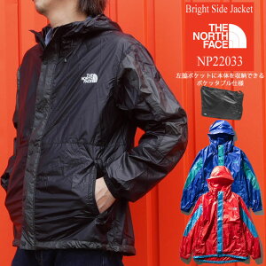 【あす楽】【送料無料】ザ・ノースフェイス THE NORTH FACE メンズ レディース ブライトサイドジャケット NP22033 アウター トップス 長袖 ポケッタブル 撥水加工 アウトドア キャンプ ハイキング 登山 evid81