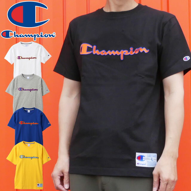 \ポイント7倍 12/1迄/チャンピオン Champion メンズ Tシャツ C3-Q301 Tシャツ 20SS アクションスタイル 半袖 ティーシャツ ロゴT...