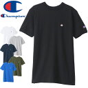 チャンピオン Champion メンズ レディース ショートスリーブTシャツ C3-T304 ベーシック Tシャツ ティーシャツ クルーネック 半袖 丸首 トップス カットソー アメカジ トップス カットソー ウェア アパレル evid