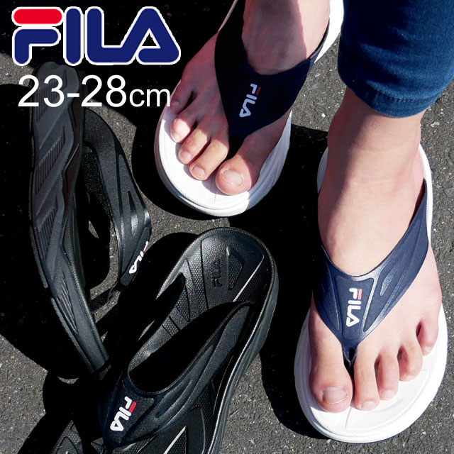 ＼最大1000円クーポン有 6/2迄／送料無料 フィラ FILA メンズ レディース サンダル ゼン トングサンダル 厚底サンダル スライドサンダル カジュアルシューズ 靴 1SM00741 147 ホワイト