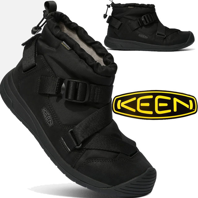 キーン KEEN メンズ ブーツ フッドゼラ WP 防水 ウインターブーツ ウインターシューズ ショートブーツ アウトドア 保温 靴 1025476 ブラック/ブラック 黒 送料無料 あす楽 evid