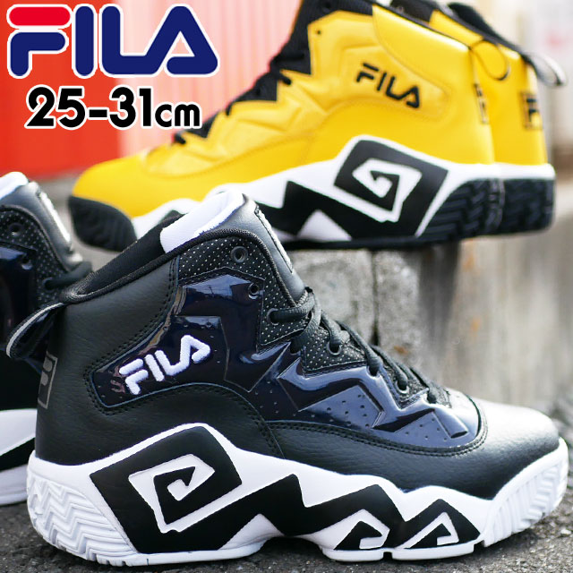 【送料無料】フィラ FILA メンズ 厚底スニーカー MB ナイト ウォーク 厚底靴 厚底シューズ 黒 ブラック ゴールドフュージョン ハイカット ミッドカット グルグル ぐるぐる 復刻 1BM01747 013 702 【あす楽】evid