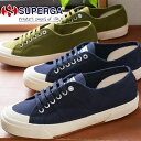 ＼最大5％クーポン有 4/24 20時～／スペルガ SUPERGA メンズ スニーカー 2390 COTU キャンバススニーカー カジュアルシューズ ローカット 紐靴 ネイビー グリーンミリタリー S00DP10 933 WJ0 送料無料 あす楽 evid