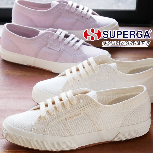 スペルガ スニーカー メンズ ＼最大5%クーポン有 5/16 1:59迄／スペルガ SUPERGA メンズ スニーカー 2750 オーガニックキャンバス ナチュラルダイ ホワイト マジェンタ キャンバススニーカー カジュアルシューズ ローカット 紐靴 S2111KW A0A A0C 送料無料 あす楽 evid