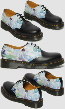 【あす楽】ドクターマーチン Dr.Martens レディース カジュアルシューズ 1461 ザ ナショナルギャラリー ベイザーズ 3ホールシューズ スーラ アニエールの水浴 オックスフォードシューズ レザーシューズ 本革 27931001 ブラック+マルチ 靴 【送料無料】 evid