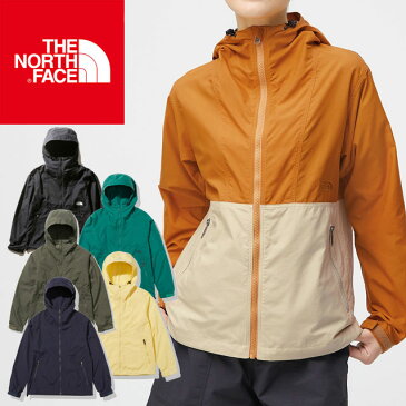 【あす楽】ザ・ノースフェイス THE NORTH FACE アウター レディース NPW71830 コンパクトジャケット トップス フード アウトドア キャンプ 撥水 黒 紺 カーキ 黄色 アパレル evid