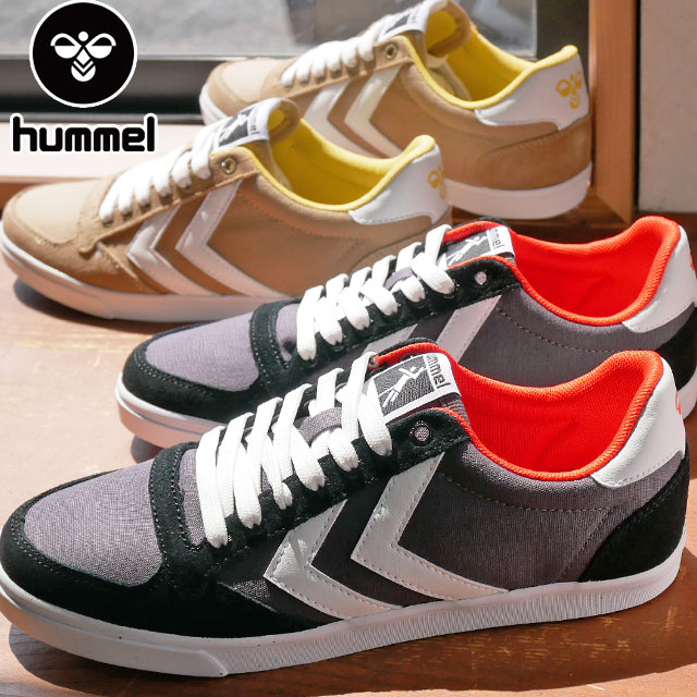 ヒュンメル hummel スニーカー メンズ レディース スリマー スタディルロー ローカットスニーカー カジュアルシューズ 紐靴 ブラック 黒 ラークメランジ キャンバススニーカー 208967 送料無料 あす楽 evid