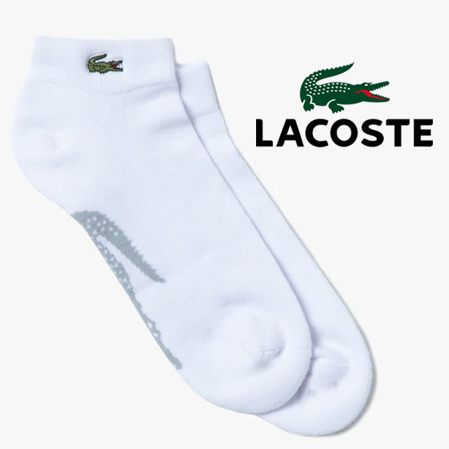 ラコステ LACOSTE 靴下 メンズ レディース スニーカーソックス ロゴソックス アンクル丈 くつ下 運動 テニス バドミントン スポーツ 定番 シンプル ワンポイント カジュアル ワニ 鰐 ブランド RA4188L 【メール便送料無料】evid |2