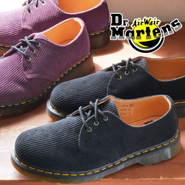 【返品交換送料無料】ドクターマーチン Dr.Martens メンズ カジュアルシューズ 1461 3ホールシューズ コーデュロイ ローカット カジュアルシューズ オックスフォードシューズ 27770001 ブラック 黒 27770601 オックスブラッド 靴 あす楽 evid