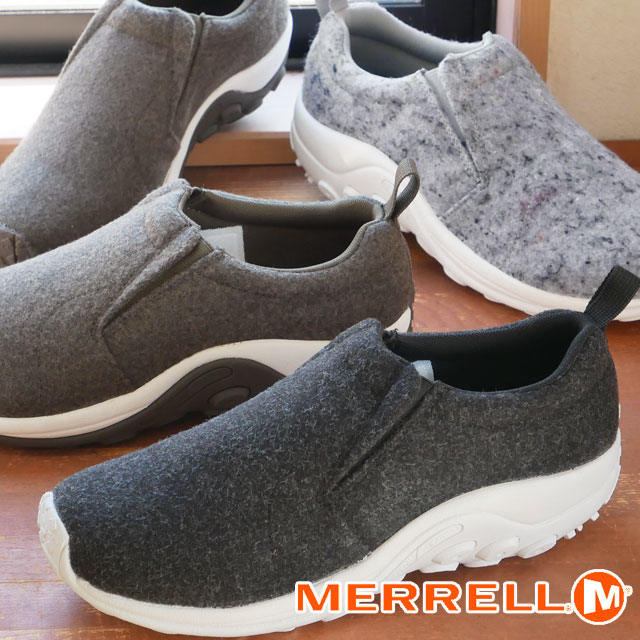 \ポイント7倍 11/27 1:59迄/メレル MERRELL メンズ スリッポン ジャングルモック ウール アウトドア ローカット カジュアルシューズ 靴 J...