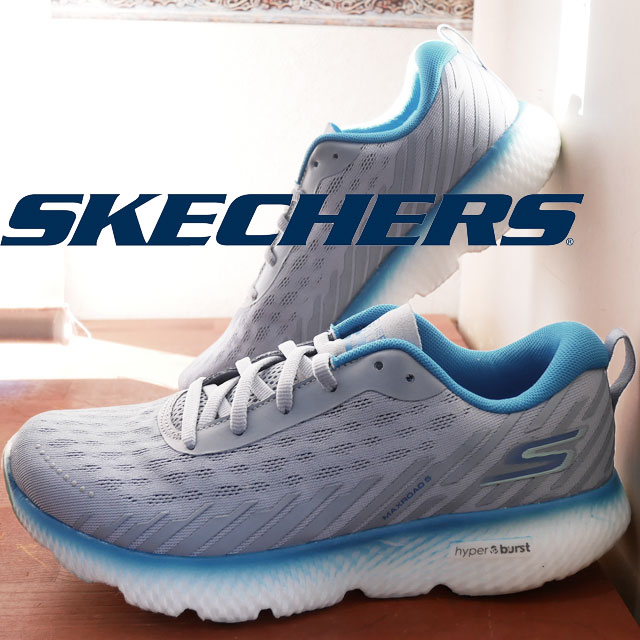 【送料無料】スケッチャーズ SKECHERS レディース スニーカー ゴー ラン マックスロード 5 ランニングシューズ カジュアルシューズ 靴 172003 グレー系 ローカット 【あす楽】 evidのサムネイル