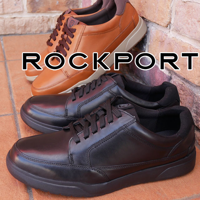 ＼ポイント8倍 5/12迄／ロックポート ROCKPORT メンズ レザースニーカー ブロンソン レーストゥ トゥ メンズシューズ ウォーキングシューズ ローカット カジュアルシューズ CI9575 ブラック 黒 CI9576 タン 革靴 紐靴 送料無料 あす楽 evid