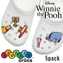 クロックス crocs ジビッツ jibbitz キッズ メンズ レディース 10011268 ディズニー くまのプーさん5パック ラバークロッグ用アクセサリー 5個セット ゲーム キャラクター プーさん ティガー ピグレット イーヨー シューズアクセサリー 送料無料 evid |2