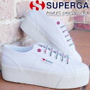 ＼最大1000円クーポン有5/1限定／スペルガ SUPERGA スニーカー レディース 厚底 2790 リトル ハートエンブロイダリー S11386W AB7 ホワイト-レッド ハート 靴 白 送料無料 あす楽 evid