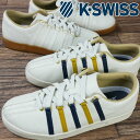 ケースイス K-SWISS メンズ スニーカー クラシック88 ローカット カジュアルシューズ レザースニーカー クラッキングレザー 02248 156 オフホワイト/ネイビー/イエロー 180 オフホワイト/ゴールド/ガム 靴 送料無料 あす楽 evid |6