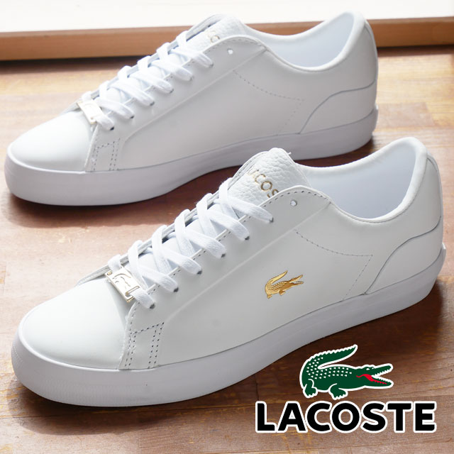 【送料無料】ラコステ LACOSTE レディース スニーカー ルロン 0922 1 CFA カジュアルシューズ レザースニーカー 43CFA0010 ホワイト/ゴールド ローカット 白 靴 【あす楽】 evidのサムネイル