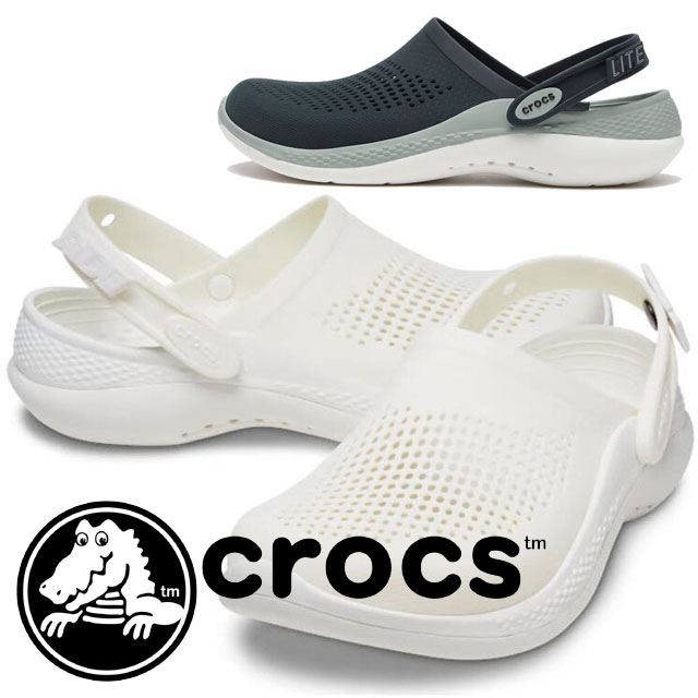 クロックス crocs メンズ レディース クロッグサンダル ライトライド 360 クロッグ コンフォート 206708 1CV ホワイト 白 4TA ネイビー 靴 カジュアルシューズ サボ アクアサンダル 送料無料 あす楽 evid