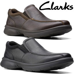 クラークス Clarks メンズ スリッポン カジュアルシューズ ブラッドリー ステップ 本革 26153157 ブラック 26153159 ブラウン レザーシューズ カジュアル ビジカジ コンフォートシューズ ローカット 送料無料 あす楽 evid