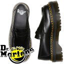 【返品交換送料無料】ドクターマーチン Dr.Martens メンズ レディース 厚底 ローファー ペントン クアッド DS ローカット チャンキーヒール ペニーローファー コインローファー カジュアルシューズ 30646001 ブラック 黒 本革 靴 あす楽 evid