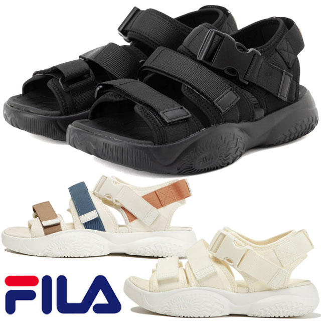 楽天ワールド靴店＼ポイント8倍 5/20限定／フィラ FILA レディース 厚底 サンダル フィラテイパー SD 2 チャンキーソール スポーツサンダル スポサン カジュアルシューズ 1SM01928E 001 ブラック 920 ベージュ 423 ブルー/オレンジ ストラップサンダル 靴 送料無料 あす楽 evid