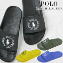 ＼最大1000円クーポン有5/1限定／ポロ ラルフローレン POLO RALPH LAUREN レディース サンダル ポロスライド/CB-SN-SLI スライドサンダル シャワーサンダル シャワサン カジュアルシューズ P42T ブラック 黒 カーキ イエロー ブルー 靴 送料無料 あす楽 evid