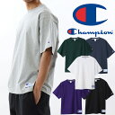 【お年玉1000円クーポン1/1〜】チャンピオン Champion Tシャツ メンズ レディース C3-V331 ショートスリーブティーシャツ アクションスタイル 半袖 ハーフスリーブ ロゴ 刺繍 ワンポイント アメリカ綿100％ 白 灰 黒 紫 紺 緑 送料無料 evid