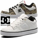 ＼ポイント5倍 5/5～／ディーシーシューズ DC SHOES ピュア SE SN スニーカー メンズ 靴 カジュアルシューズ DM234027 白 ホワイト/シルバー ホワイト/プリント/ブラック アニマル柄 ヒョウ柄 送料無料 あす楽 evid 6