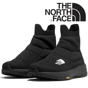 【送料無料】ザ・ノースフェイス THE NORTH FACE メンズ レディース ブーツ シェルター ニット ミッド ウォーターレペレント ミッドカット 撥水 軽量 防滑 NF52362 アンクルブーツ カジュアルシューズ アウトドア KK TNFブラック 黒 靴 【あす楽】 evid