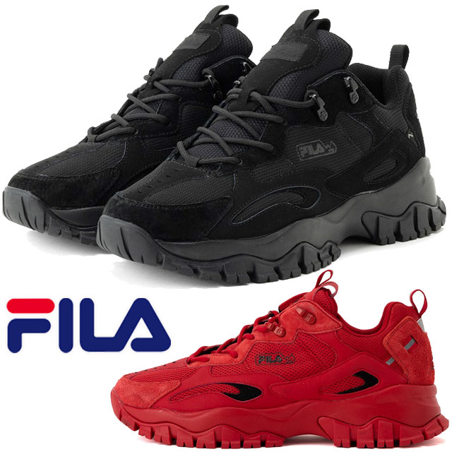 ポイント8倍 5 12迄 フィラ FILA レイトレーサー TR 2 厚底靴 スニーカー メンズ カジュアルシューズ 1RM01218-010 ブラック 1RM02602-604 レッド ローカット ダッドシューズ あす楽 evid |6