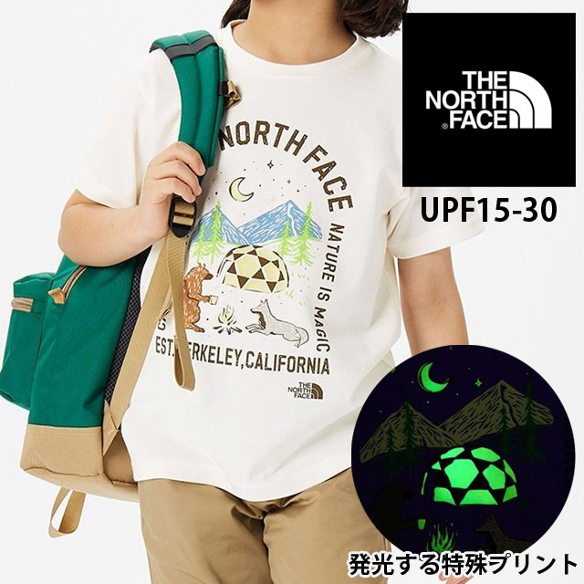 ■商品説明 ザ・ノース・フェイス|THE NORTH FACE NTJ32434 キッズ ジュニア トップス Tシャツ OW - オフホワイト(A754) ※こちらは専用梱包材なしの商品のみのお届けとなります。 キャンプでの日没後も子どもたちが楽しめる、 蓄光プリントを採用したグラフィックTシャツです。 風合いのよいオーガニックコットンと、乾きやすいリサイクルポリエステルを使用した、 柔らかくしなやかな肌触りのニット生地を使用。 フロントに配置したイラストは、光を蓄え、 暗闇になると発光する特殊なインクをプリントに採用しており、 動物達がキャンプを楽しんでいるグラフィックの一部がほんのりと光ります。 UVケア（UPF15-30、紫外線カット率85％以上）機能付き。 キャンプの夜のひとときがもっと楽しく、思い出深いものになる、遊び心にあふれた1着です。 Function 光を蓄えて暗闇で光る特殊プリント採用 オーガニックコットン、リサイクルポリエステル採用 【検索用キーワード】 ギフト Gift プレゼント PRESENT 子供の日 誕生日 バースデー クリスマス 贈り物 キャンプ グランピング ボーイズ ガールズ 男児 女児 出産祝い 通園 保育園 幼稚園 学校 小学校 デイリーユース タウンユース お出掛け トラベル 旅行 ハイキング 白 WHITE 動物 熊 狐 ■商品カテゴリ THE NORTH FACE ザ ノースフェイス 子供 はこちら THE NORTH FACE ザ ノースフェイス その他アパレル はこちら その他アイテム アパレル はこちら メーカー希望小売価格はメーカーカタログに基づいて掲載しています UBEB　　「SK」ザ・ノース・フェイス THE NORTH FACE キャンプでの日没後も子どもたちが楽しめる、 蓄光プリントを採用したグラフィックTシャツです。 風合いのよいオーガニックコットンと、乾きやすいリサイクルポリエステルを使用した、 柔らかくしなやかな肌触りのニット生地を使用。 フロントに配置したイラストは、光を蓄え、 暗闇になると発光する特殊なインクをプリントに採用しており、 動物達がキャンプを楽しんでいるグラフィックの一部がほんのりと光ります。 UVケア（UPF15-30、紫外線カット率85％以上）機能付き。 キャンプの夜のひとときがもっと楽しく、思い出深いものになる、遊び心にあふれた1着です。 ■商品カテゴリ THE NORTH FACE ザ ノースフェイス 子供 はこちら THE NORTH FACE ザ ノースフェイス その他アパレル はこちら その他アイテム アパレル はこちら