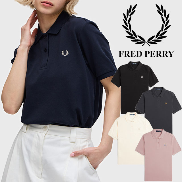 \ポイント7倍 12/1迄/フレッドペリー|FRED PERRY ポロシャツ レディース G6000 ベーシック トップス 半袖 襟付き ウェア 月桂樹 ローレ...