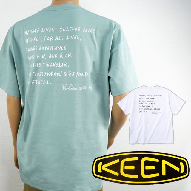 \ポイント7倍 12/1迄/キーン Tシャツ メンズ アスフォー イリオモテ オーシーアールピー ファミリー ネコ ティー トップス Yu Nagaba コラボ...