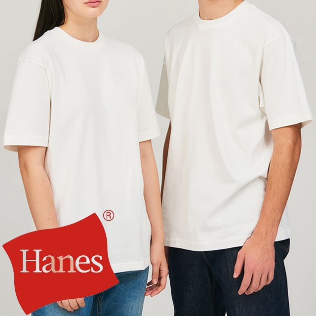 \ポイント7倍 12/1迄/ヘインズ Tシャツ メンズ HM1-X201 SHIRO クルーネック ティーシャツ トップス レディース 半袖 丸首 ハーフスリー...
