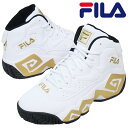 \ポイント10倍 7/11 1:59まで/フィラ MB 厚底 スニーカー レディース 靴 白 バスケットボールシューズ メンズ FILA MFW24019 90...