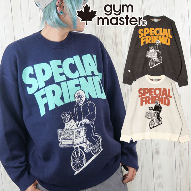 \ポイント7倍 12/1迄/ジムマスター ジャガードニットSPECIAL FRIENDクルーネック セーター メンズ 長袖 レディース トップス アパレル カジ...