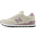 \5%クーポン有 7/15限定/ニューバランス スニーカー ワイズB ローカット NB レディース カジュアルシューズ WL515 CGR ホワイト/プラム 靴...