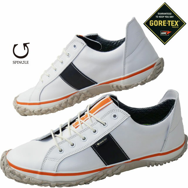 \最大1000円クーポン有 11/24迄/【返品交換送料無料】スピングル ゴルフスニーカー 防水 ローカット メンズ ゴルフシューズ 本革 ゴアテックス スパイ...