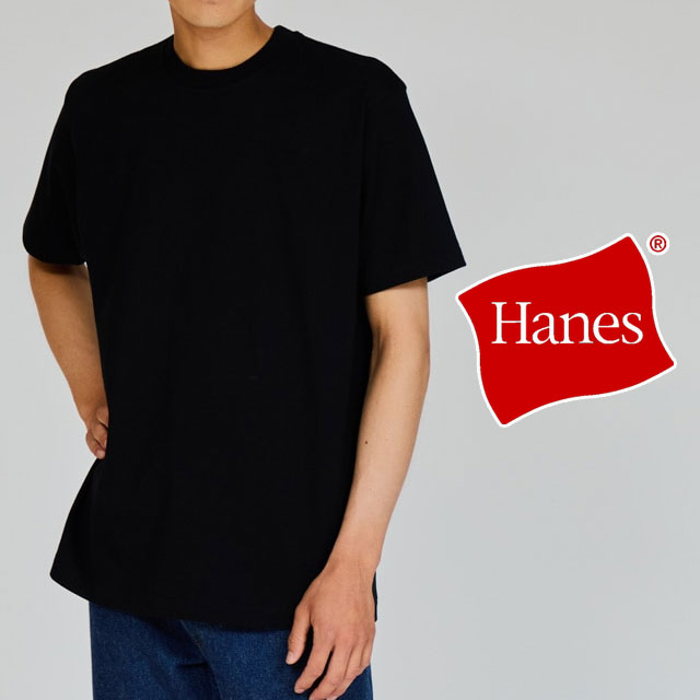 \ポイント7倍 12/1迄/ヘインズ|Hanes Tシャツ メンズ HM1-B201 T-SHIRTS KURO 半袖 レディース ティーシャツ クルーネック ...