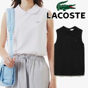 \ポイント7倍 6/18限定/ラコステ ポロシャツ レディース PF008J バックボタンノースリーブポロシャツ トップス アパレル ウェア スリーブレス ポロ...