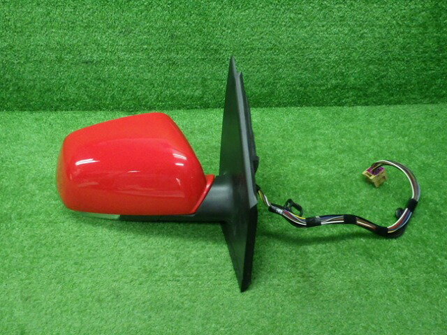 【中古】フォルクスワーゲン 9N ポロ 後期 右ドアミラー 10ピン カラー赤 220422091中古 車 パーツ 中古パーツ 中古部品 カスタム 即発送