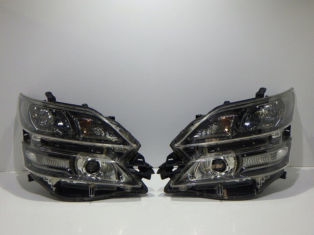【中古】20系ヴェルファイア ヘッドライト左右 HID ANH GGH 20/25 前期 58-23 5 81110/81150-58151　コーティング 260525053中古 車 パーツ 中古パーツ 中古部品 カスタム 即発送